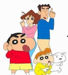 蜡笔小新全家真人照片,童趣再现，温馨满溢